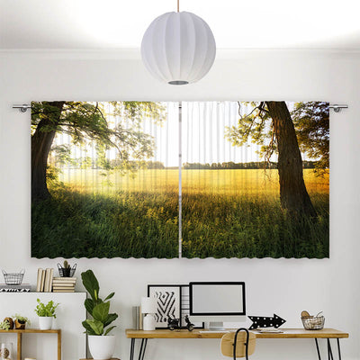 Vorhang Motiv Leuchtturm Meer