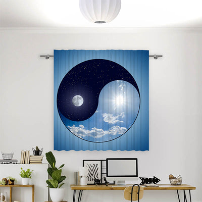 Vorhang Motiv Yin und Yang