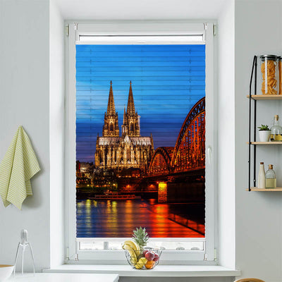 Wabenplissee Motiv Koelner Dom