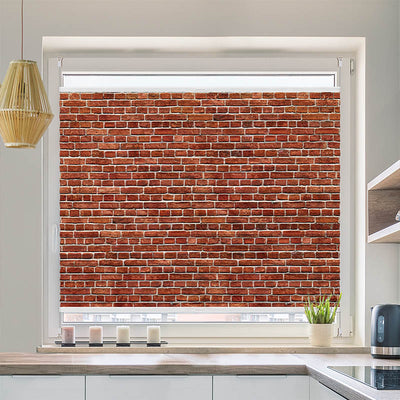 Wabenplissee Motiv Alte Rote Ziegelmauer