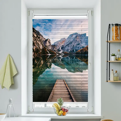 Wabenplissee Motiv  Pragser Wildsee