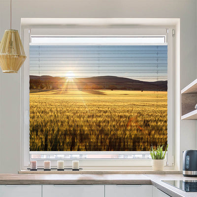 Wabenplissee Motiv Kornfeld