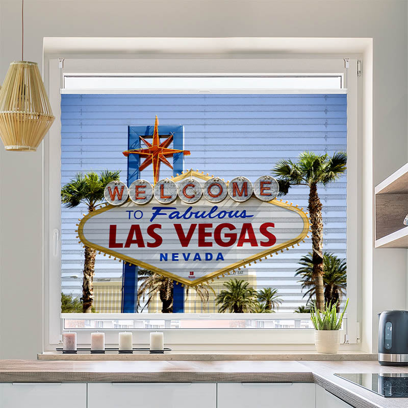 Wabenplissee Motiv "Las Vegas"