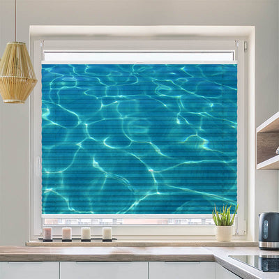 Wabenplissee Motiv Wasser