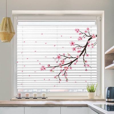 Wabenplissee Motiv Kirschblueten