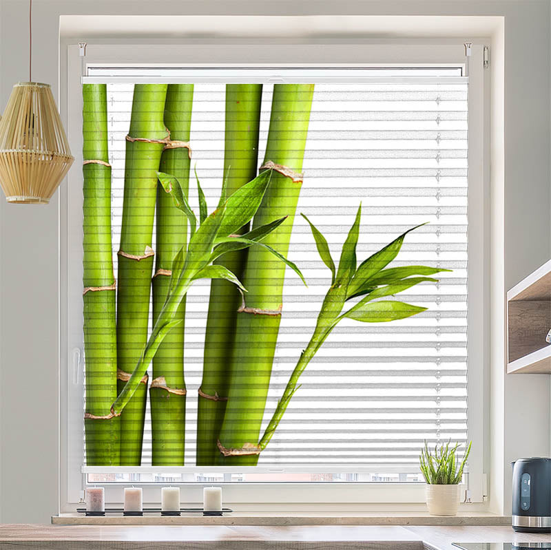 Wabenplissee Motiv "Bambus"