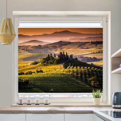 Wabenplissee Motiv Toskana