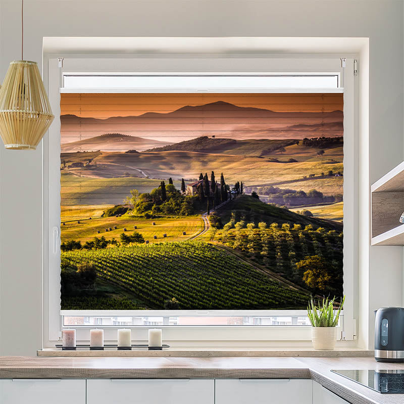 Wabenplissee Motiv "Toskana"