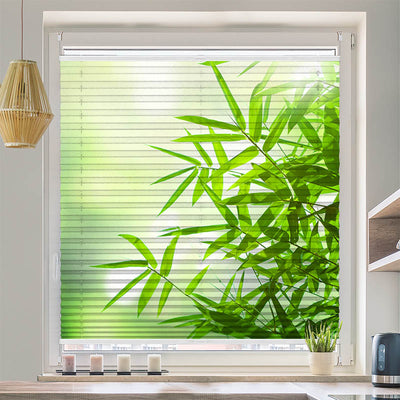 Wabenplissee Motiv Bambus Strauch