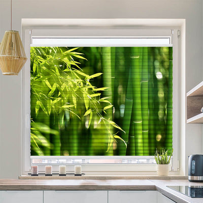 Wabenplissee Motiv Bambus Strauch