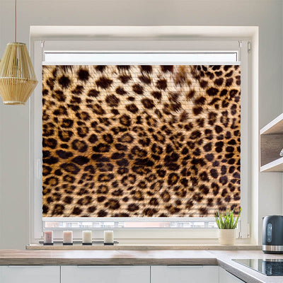 Wabenplissee Motiv Leopardenmuster