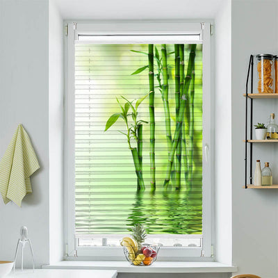 Wabenplissee Motiv Bambus Wasser