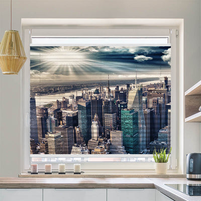 Wabenplissee Motiv Skyline Manhattan