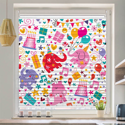 Wabenplissee Motiv Elefanten Kindergeburtstag