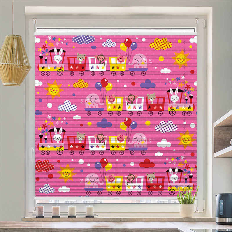 Wabenplissee Motiv "Eisenbahn"