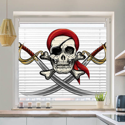 Wabenplissee Motiv Totenkopf