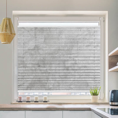 Wabenplissee Motiv Beton Optik Hell