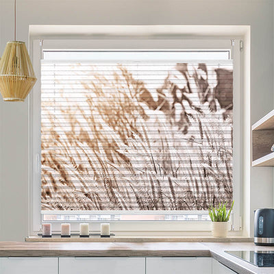 Wabenplissee Motiv Pampas Gras