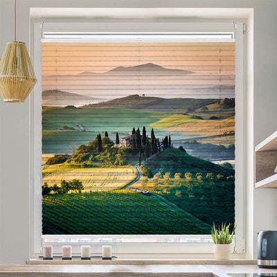 Wabenplissee Motiv Toskana