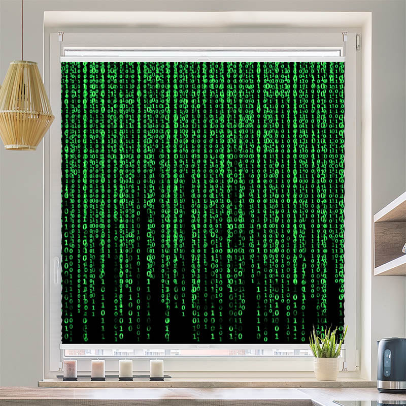 Wabenplissee Motiv Matrix Code