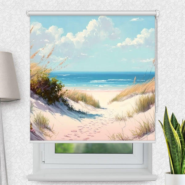 Motivrollo 'Duene Meer Aquarell' | Bis B 430 x H 440 cm
