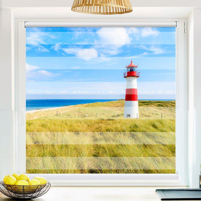 Klemmfix Doppelrollo Motiv Sylt Leuchtturm