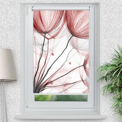 Rollo Motiv 'Pusteblume Aquarell' - ohne bohren - Klemmrollo bis 150 cm Breite - Klemmfix mit Fotodruck - blickdicht - La-Melle