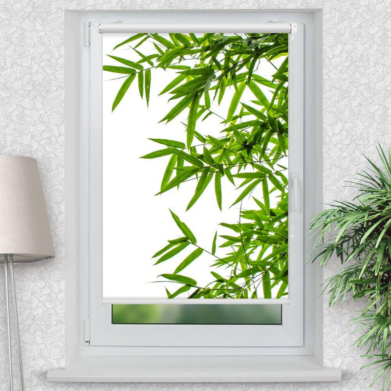 Rollo Motiv "Bambus wellness" - ohne bohren - Klemmrollo bis 150 cm Breite - Klemmfix mit Fotodruck - blickdicht - La-Melle