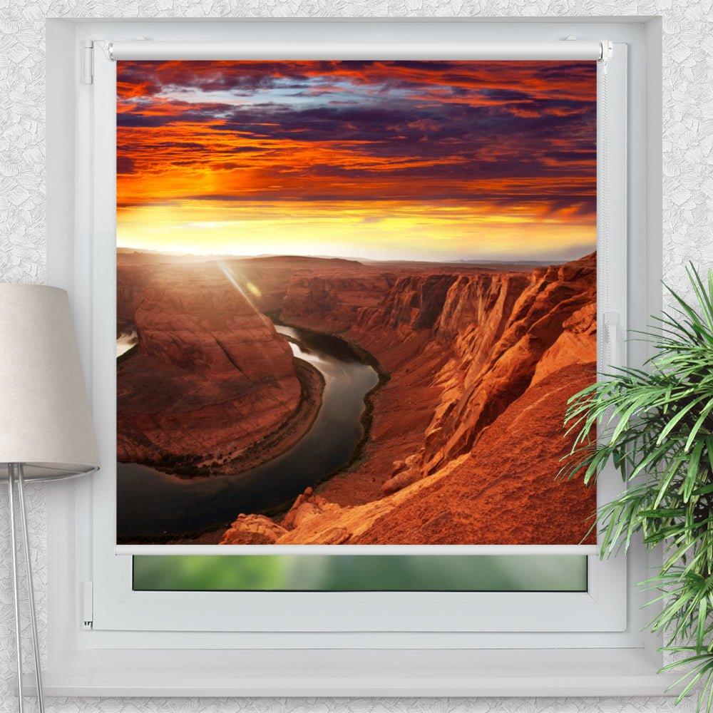 Rollo Motiv "Grand Canyon Arizona" - ohne bohren - Klemmrollo bis 150 cm Breite - Klemmfix mit Fotodruck - blickdicht - La-Melle