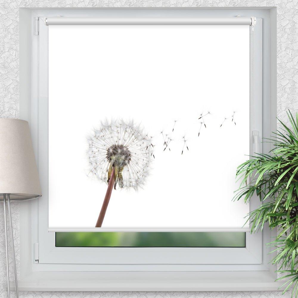 Rollo Motiv "Pusteblume Samen" - ohne bohren - Klemmrollo bis 150 cm Breite - Klemmfix mit Fotodruck - blickdicht - La-Melle