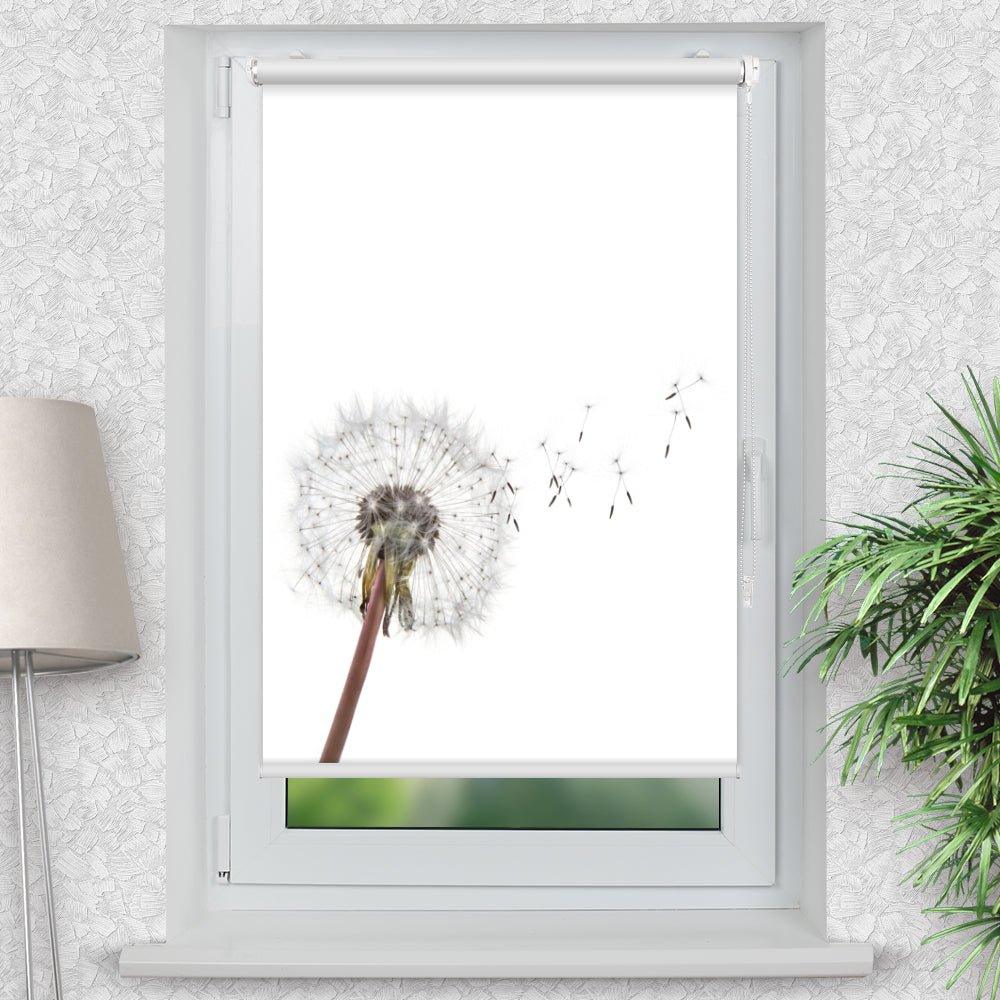 Rollo Motiv "Pusteblume Samen" - ohne bohren - Klemmrollo bis 150 cm Breite - Klemmfix mit Fotodruck - blickdicht - La-Melle