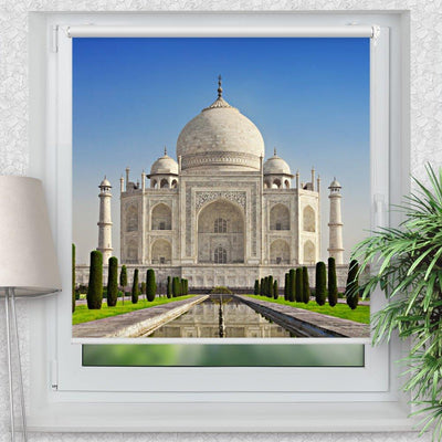 Rollo Motiv Taj Mahal - ohne bohren - Klemmrollo bis 150 cm Breite - Klemmfix mit Fotodruck - blickdicht - La-Melle