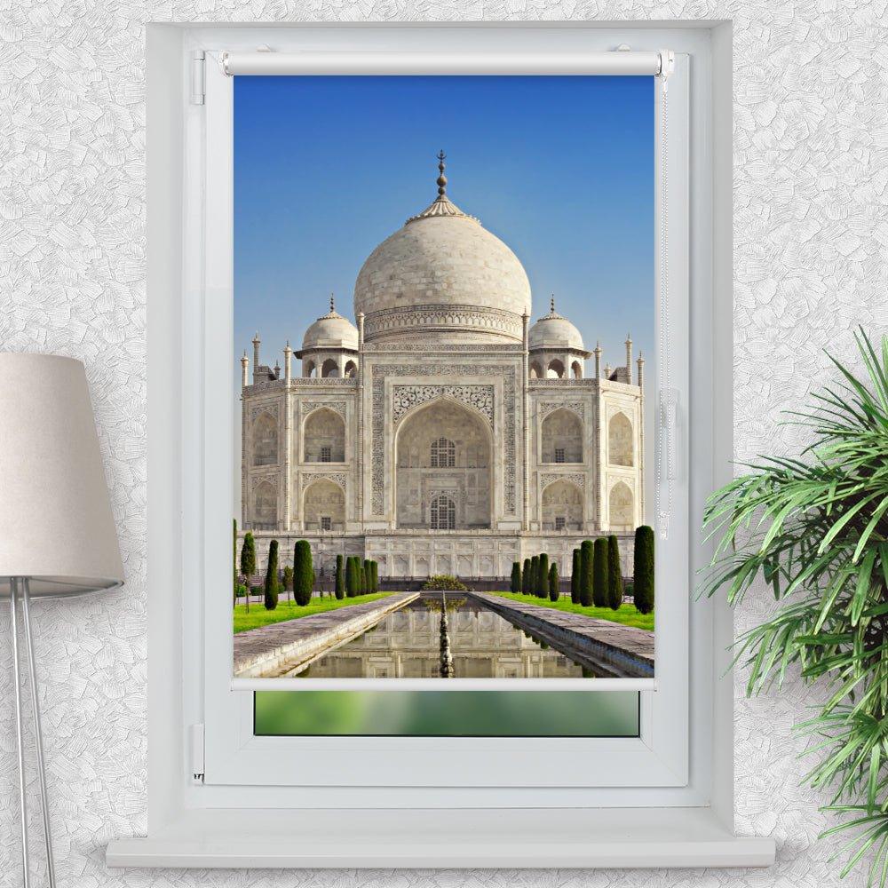 Rollo Motiv "Taj Mahal" - ohne bohren - Klemmrollo bis 150 cm Breite - Klemmfix mit Fotodruck - blickdicht - La-Melle