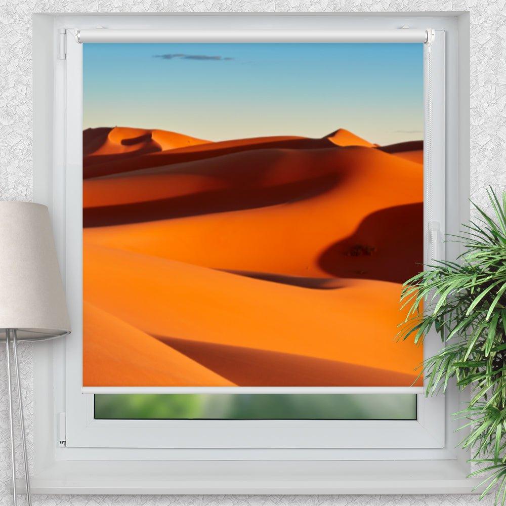 Rollo Motiv "Wüste Sahara" - ohne bohren - Klemmrollo bis 150 cm Breite - Klemmfix mit Fotodruck - blickdicht - La-Melle