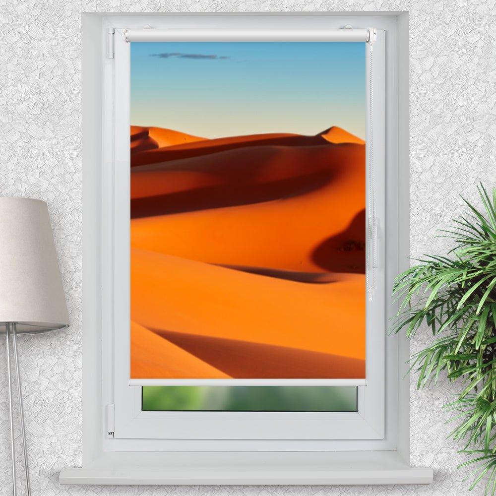 Rollo Motiv "Wüste Sahara" - ohne bohren - Klemmrollo bis 150 cm Breite - Klemmfix mit Fotodruck - blickdicht - La-Melle