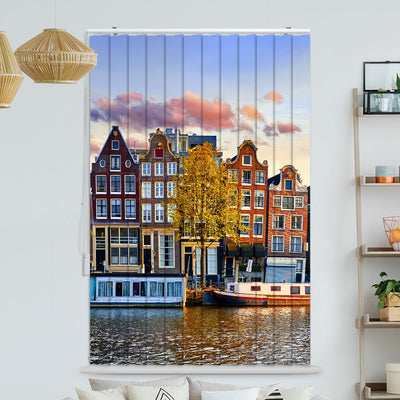 Lamellenvorhang Motiv Amsterdam Skyline