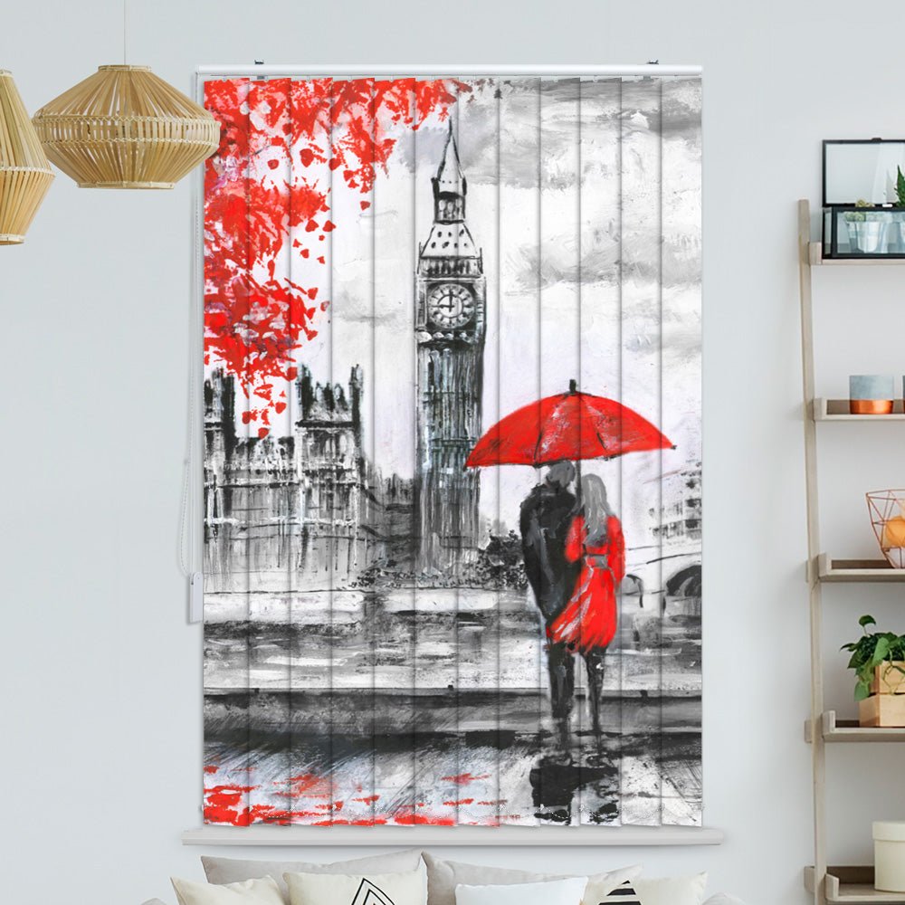 Lamellenvorhang Motiv "Big Ben London gemalt"