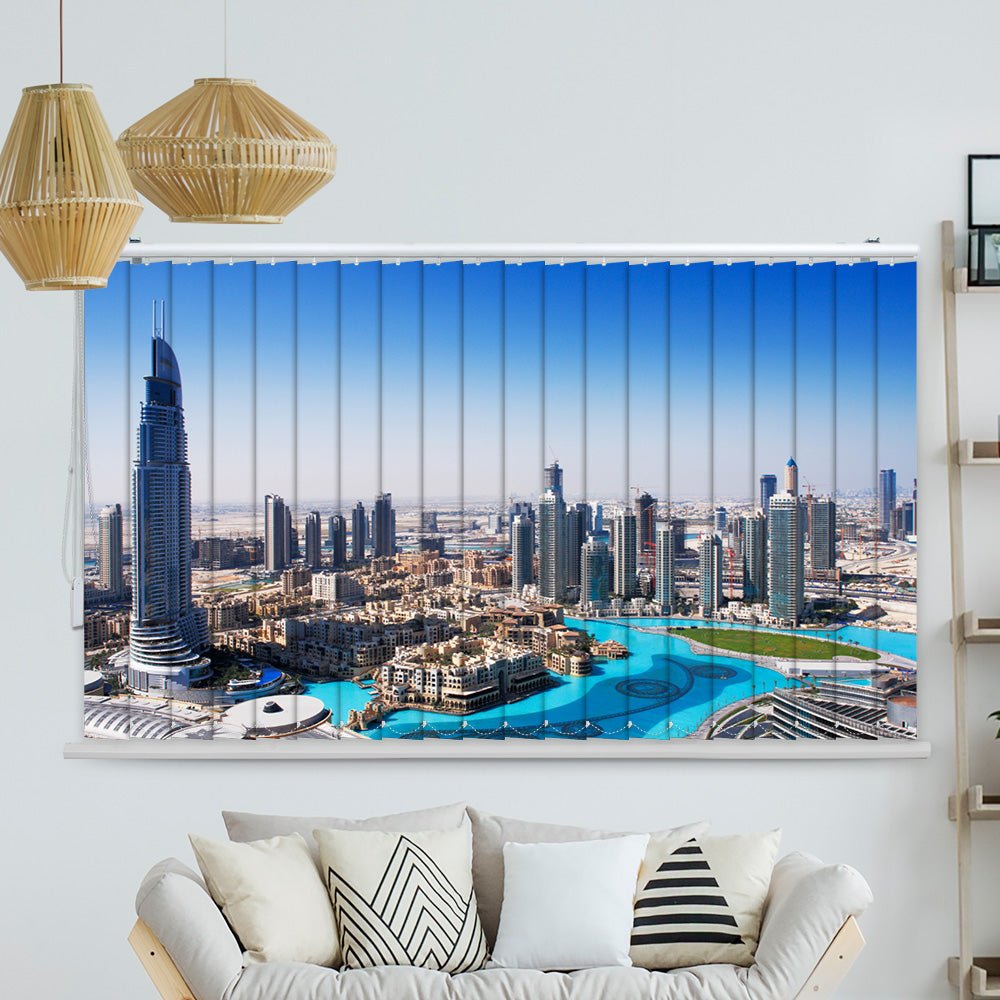 Lamellenvorhang Motiv "Dubai Skyline"