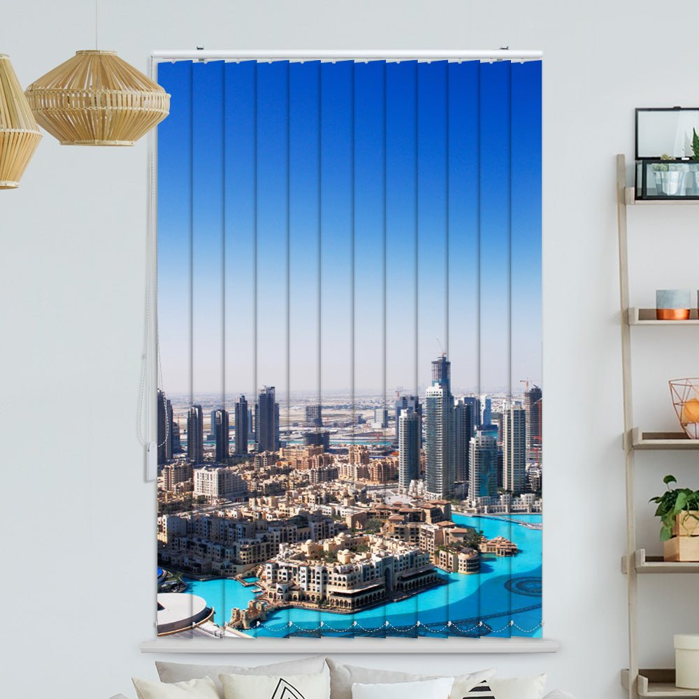 Lamellenvorhang Motiv "Dubai Skyline"