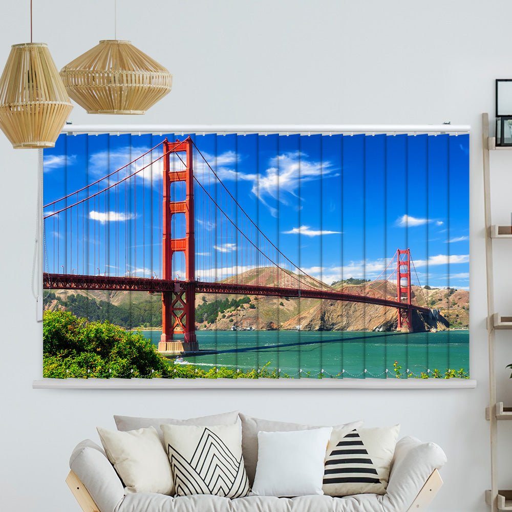 Lamellenvorhang Motiv "Golden Gate Bridge San Francisco"