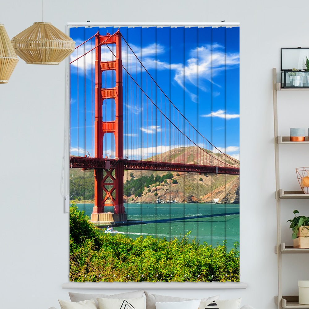 Lamellenvorhang Motiv "Golden Gate Bridge San Francisco"