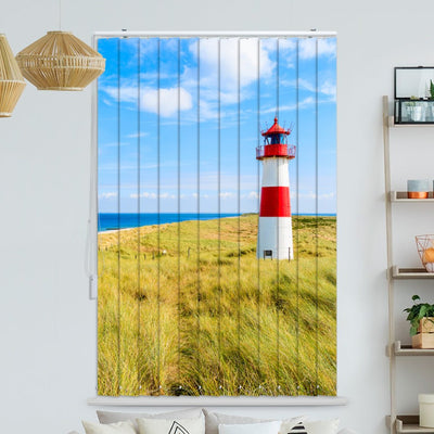 Lamellenvorhang Motiv Sylt Leuchtturm