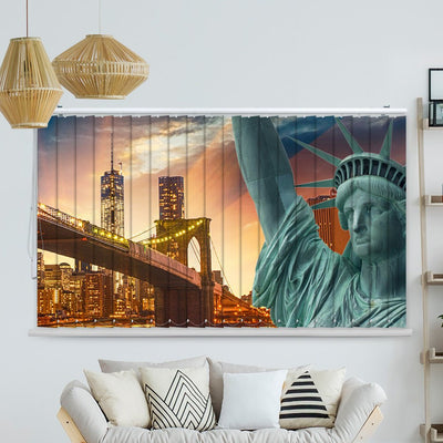 Lamellenvorhang Motiv Brookly Bridge Manhatten