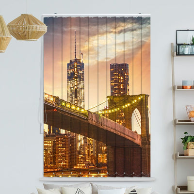 Lamellenvorhang Motiv Brookly Bridge Manhatten