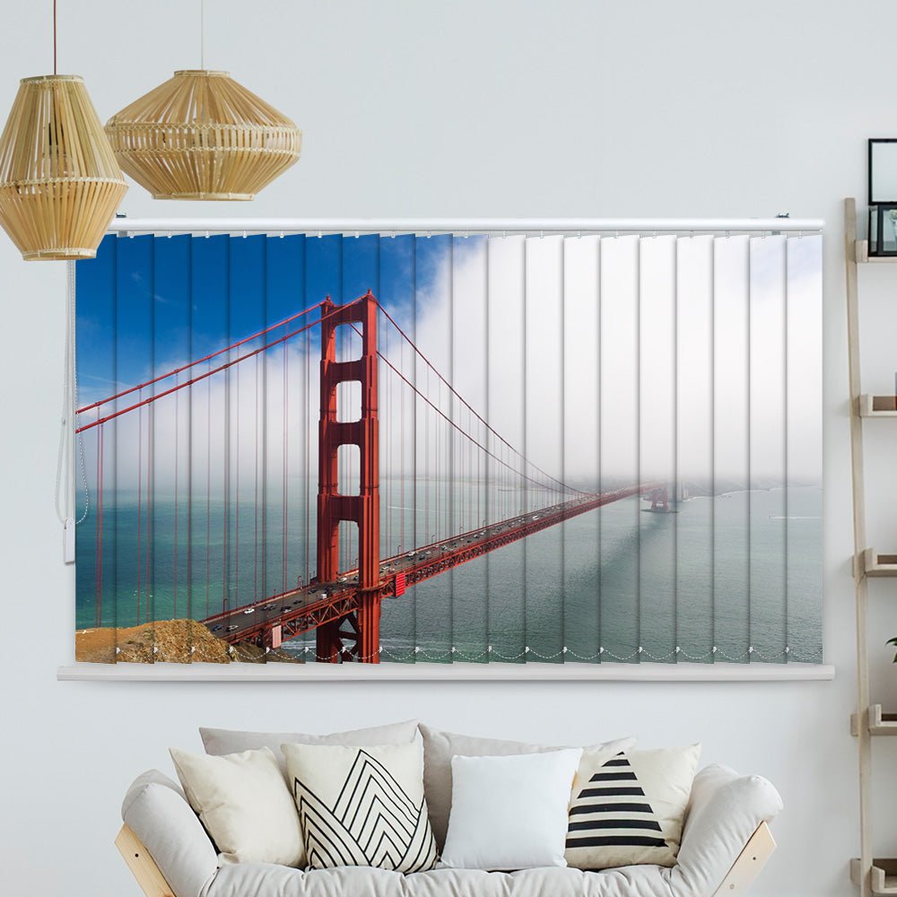 Lamellenvorhang Motiv "San Francisco Golden Gate Bridge"