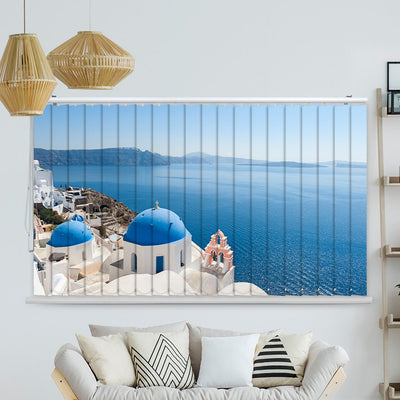 Lamellenvorhang Motiv Santorini Griechenland