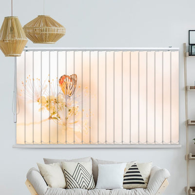 Lamellenvorhang Motiv Schmetterlinge Garten