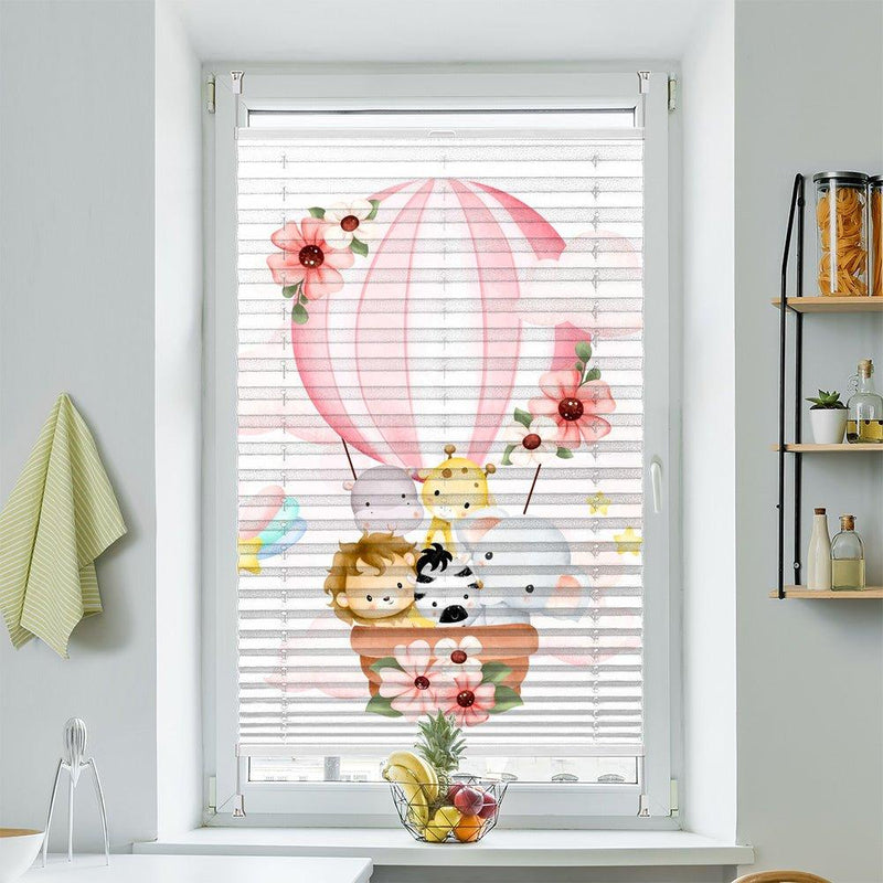 Plissee Motiv "Afrika Tiere Heissluftballon"