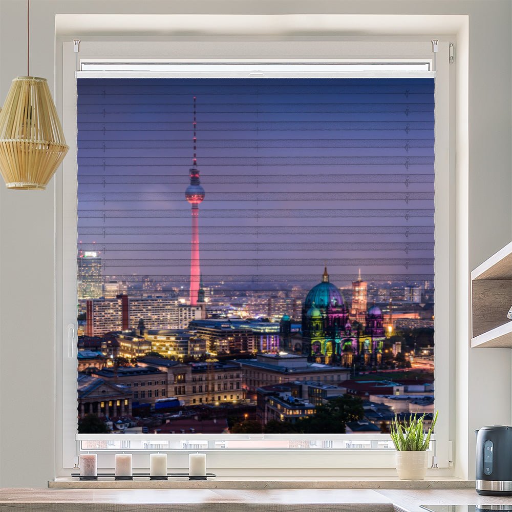 Plissee Motiv "Berlin Skyline"