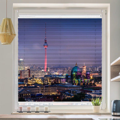 Plissee Motiv Berlin Skyline